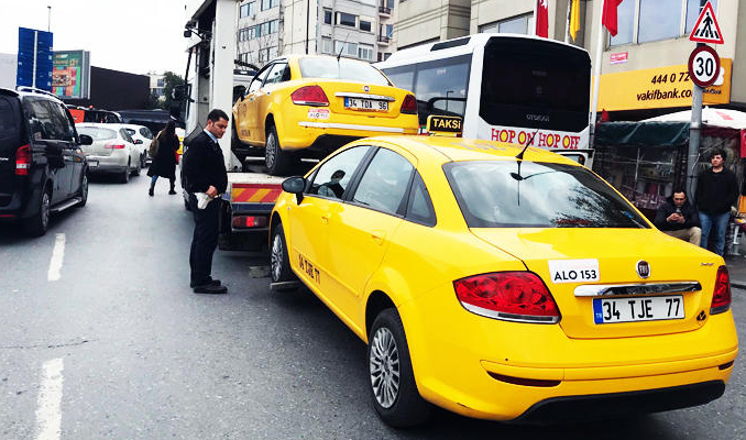 İstanbul'da taksilere operasyon