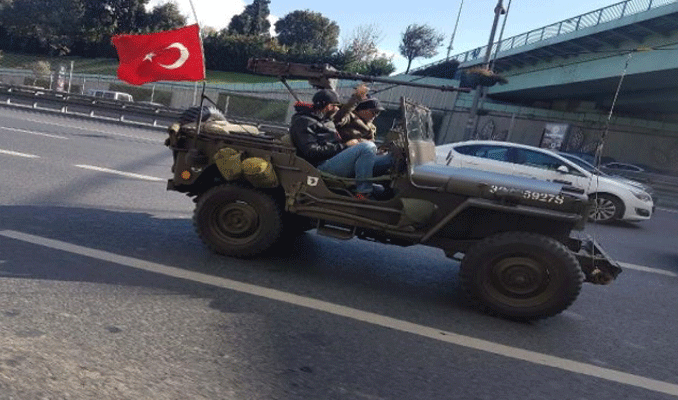 İstanbul trafiğinde şaşkına çeviren görüntü