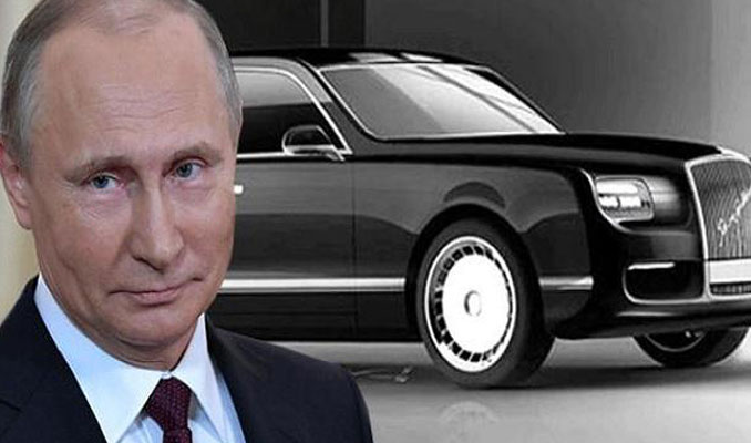 İşte Putin'in yerli limuzininin görüntüleri