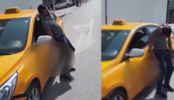 İstanbul'daki taksiciyi gören dondu kaldı!