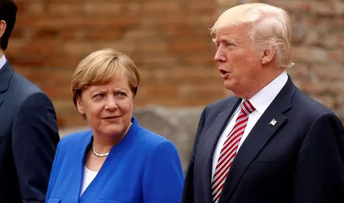 Merkel: Alman araçları ABD için ulusal risk taşımıyor