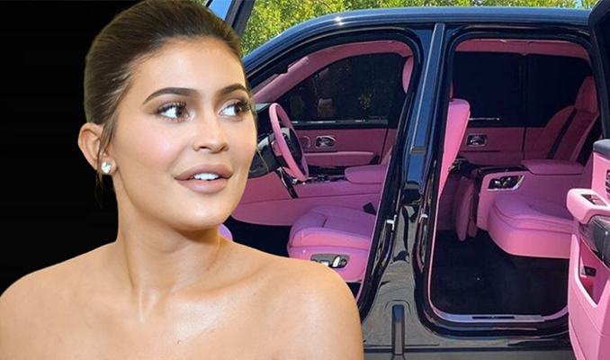Kylie Jenner özel tasarım Rolls Royce'una kavuştu