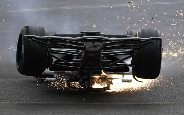 Formula 1'de korkutan kaza