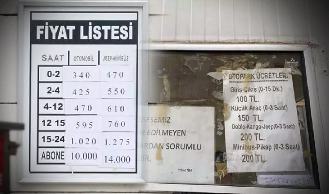 İstanbul'da tartışma yaratan otopark ücreti!