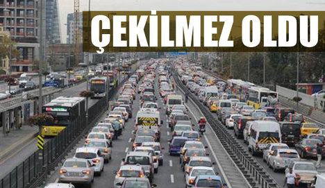 İstanbul trafiğinde kırmızı alarm