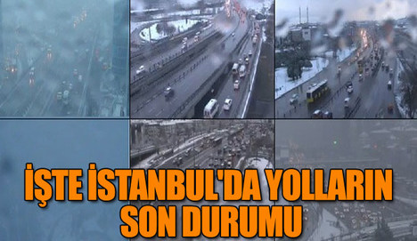 İstanbul'da yol durumu