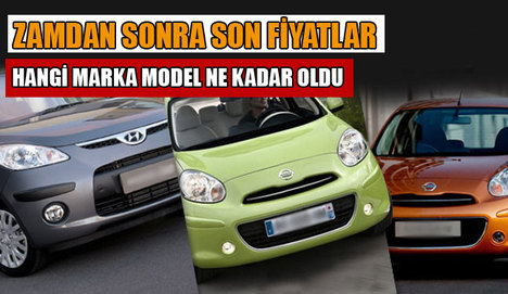 Türkiye'nin en ucuz otomobil fiyatları