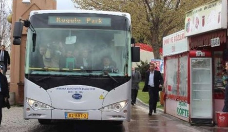 Ankara'ya 400 bin Euro'luk otobüs