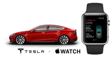 Apple Watch Tesla otomobilleri kontrol edecek