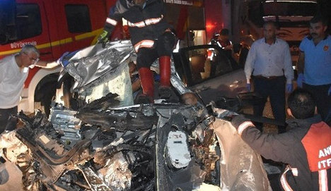 Ankara'da korkunç kaza: 3 ölü