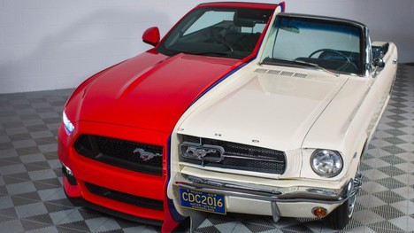 Yeni ve eski model Mustang'ler birleştirildi!